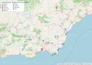 Mapa de Almería en PDF para imprimir