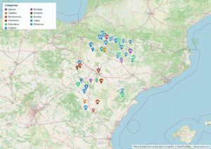 Mapa de Aragón en PDF para imprimir