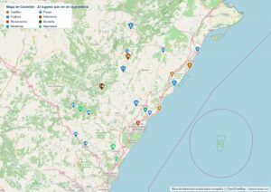 Mapa de Castellón en PDF para imprimir