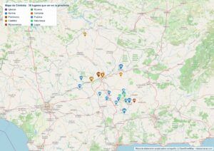 Mapa de Córdoba en PDF para imprimir