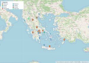 Mapa de Grecia en PDF para imprimir