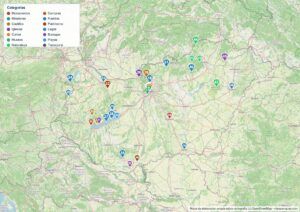 Mapa de Hungría en PDF para imprimir