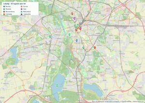 Mapa de Leipzig en PDF para imprimir