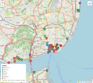 Mapa de Lisboa en PDF para imprimir