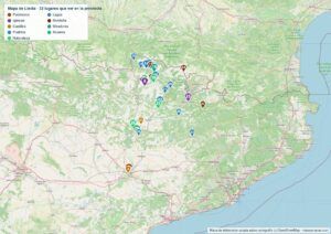 Mapa de Lleida en PDF para imprimir