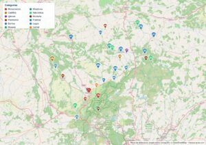 Mapa de Segovia en PDF para imprimir