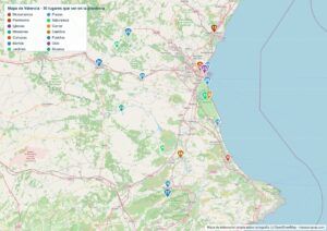Mapa de Valencia en PDF para imprimir