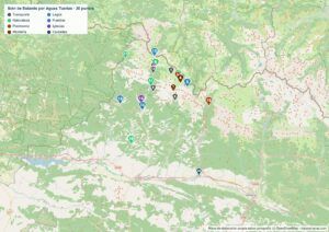 Mapa de el ibón de Estanés en PDF para imprimir