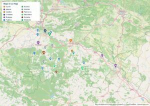 Mapa de La Rioja en PDF para imprimir