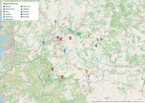 Mapa de Ourense en PDF para imprimir