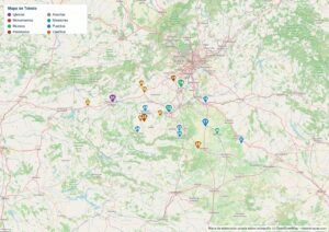Mapa de Toledo en PDF para imprimir