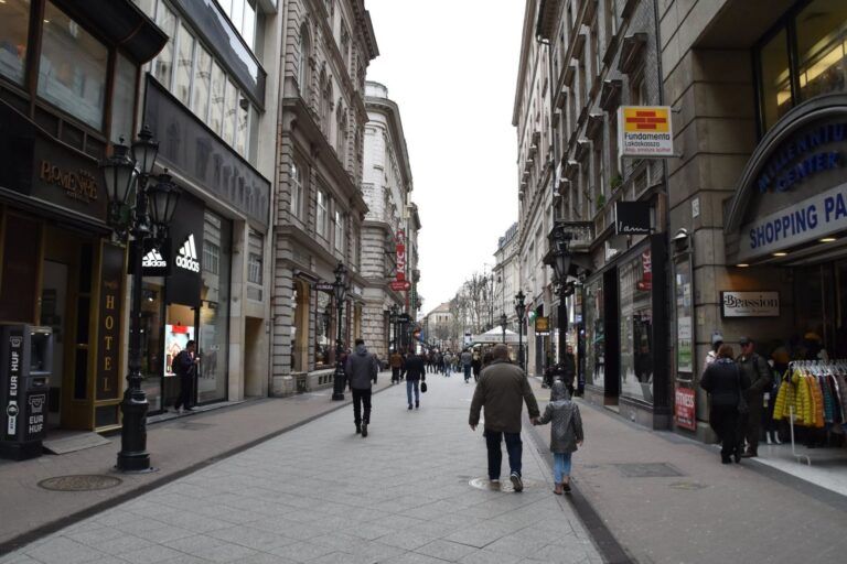 Calle Váci, la calle comercial de Pest