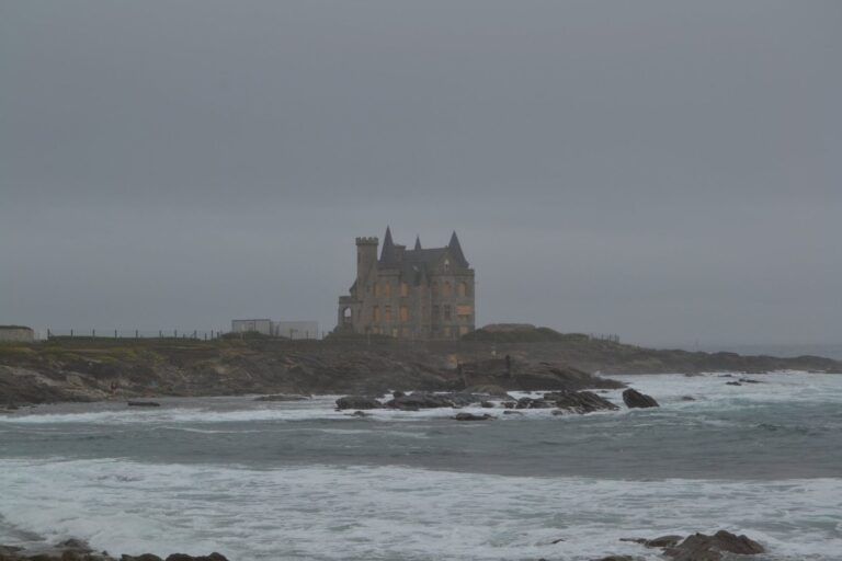El castillo Turpault en la península de Quiberon