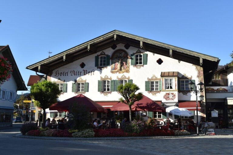 Fachada pintada en Oberammergau