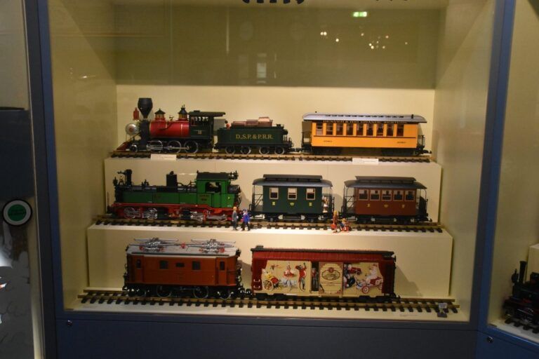 Trenes antiguos en el Museo del Juguete de Núremberg