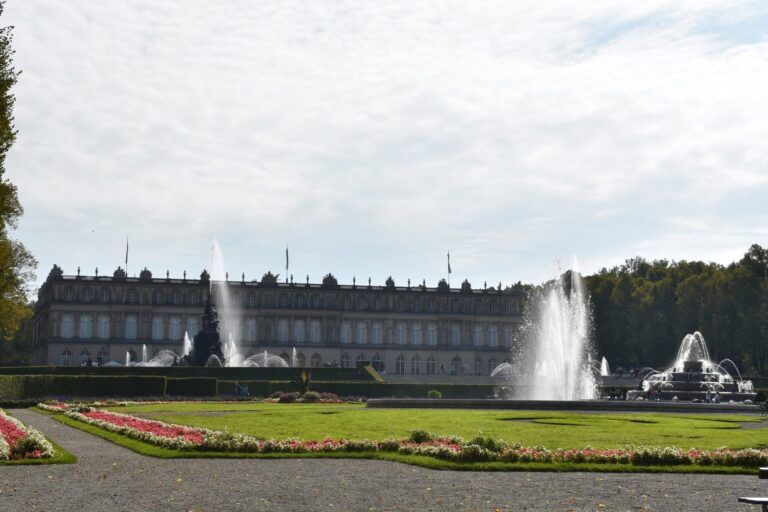 El palacio de Herrenchiemsee y sus fuentes
