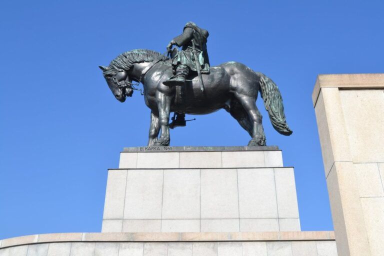 Estatua ecuestre de Jan Žižka en la colina de Vítkov