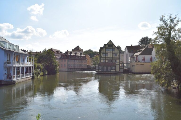 El río Regnitz a su paso por Bamberg